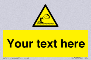 Custom Warning kite surfing